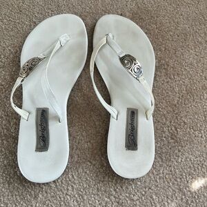 Brighton White Sandals Minimalist Beachwear